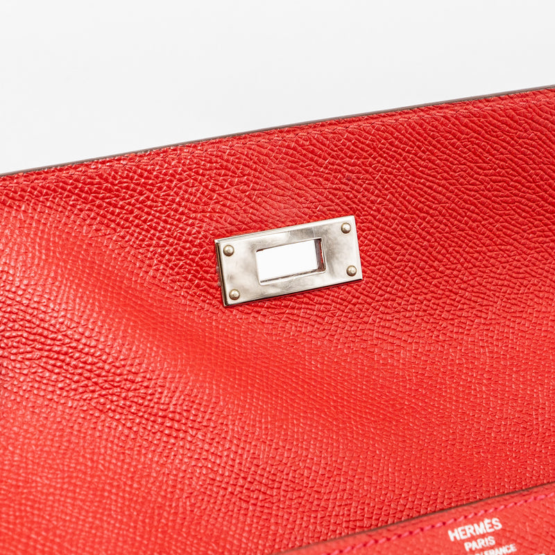 Hermes Kelly 28 Epsom Q5 Rouge Casaque SHW Stamp T