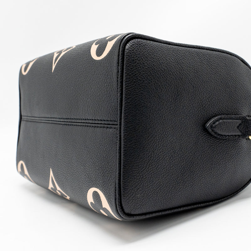 Louis Vuitton Speedy Bandouliere 25 Bicolour Monogram Empreinte Leather Black/Beige GHW