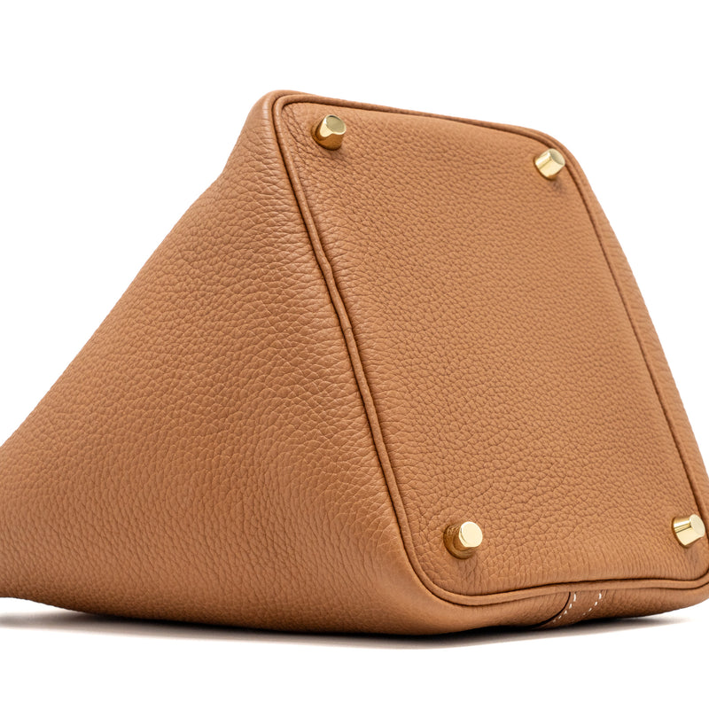 Hermes Picotin 18 Lock Bag Taurillon Maurice Gold GHW Stamp Y