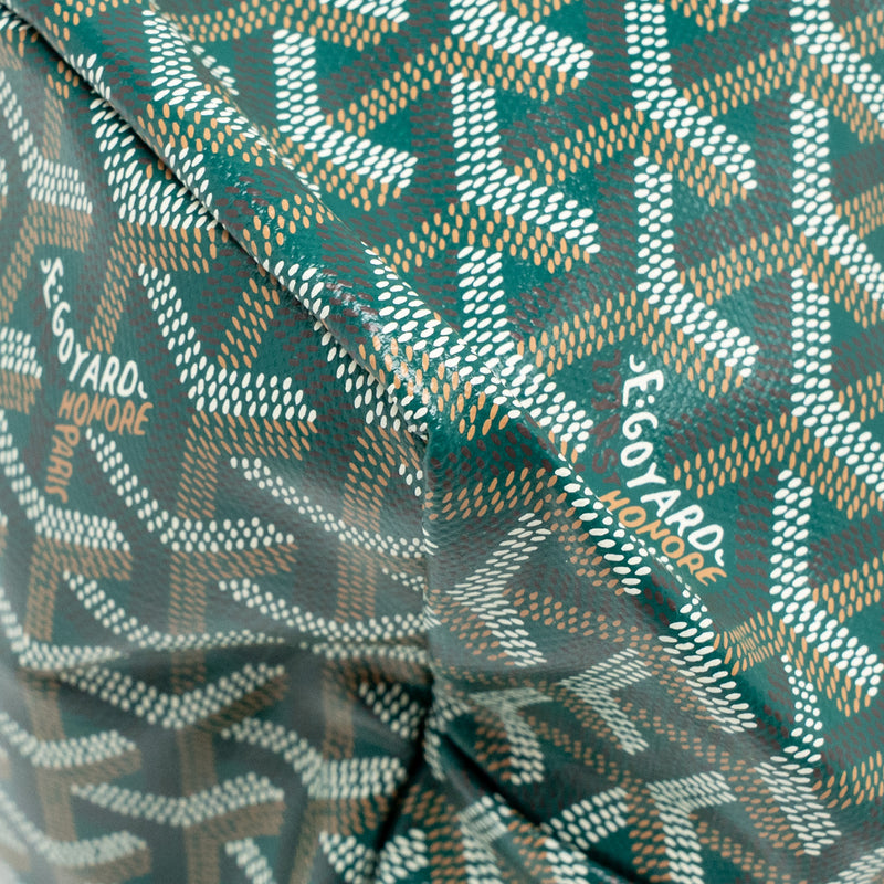Goyard Saint Louis PM Tote Goyardine Canvas Green SHW