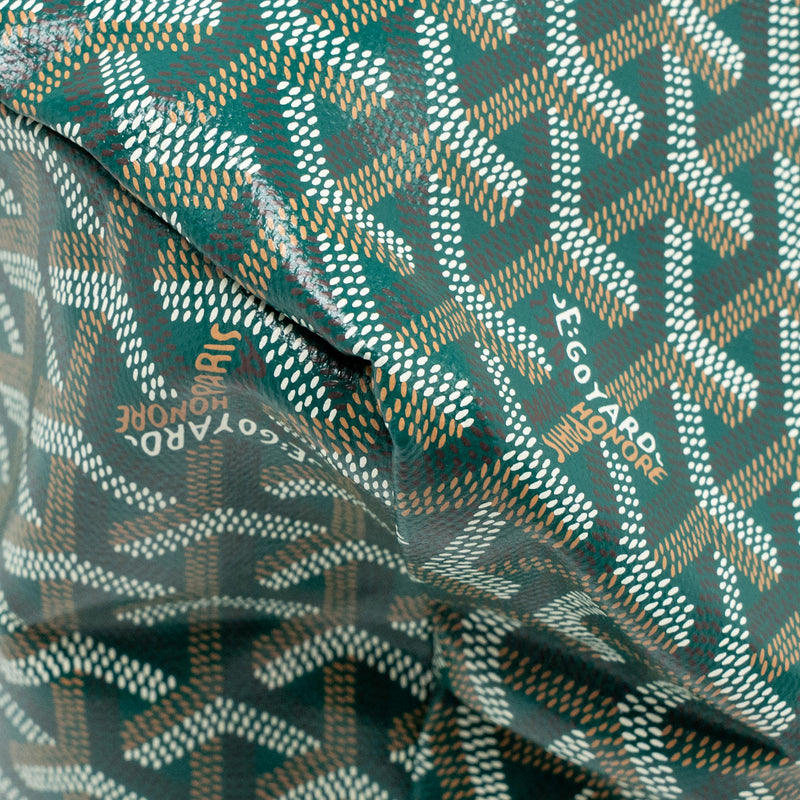 Goyard Saint Louis PM Tote Goyardine Canvas Green SHW