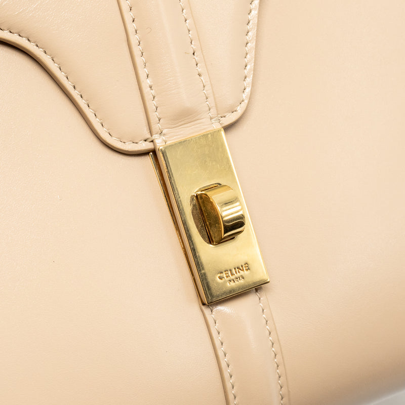 Celine small soft 16 bag calfskin beige GHW