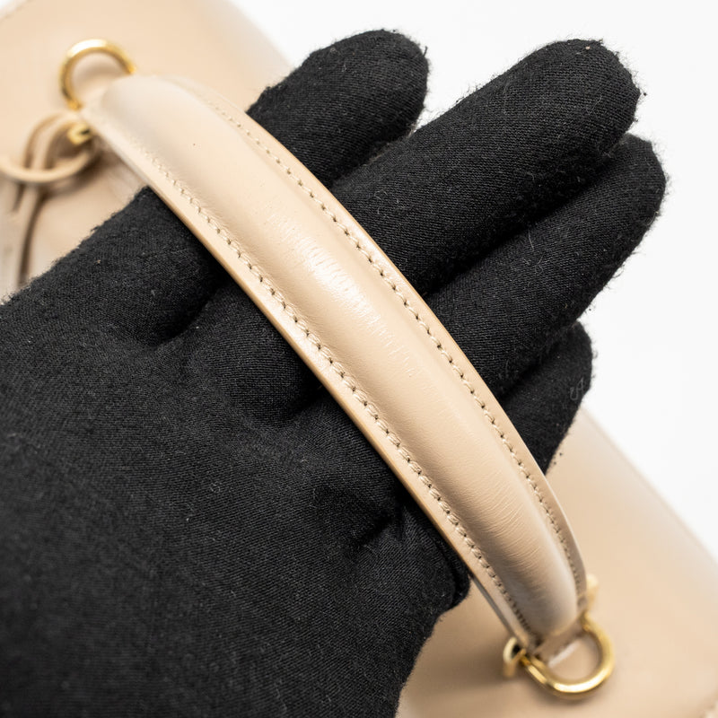 Celine small soft 16 bag calfskin beige GHW