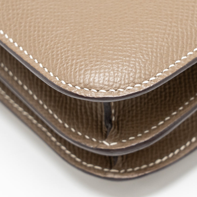 Hermes Mini Constance Epsom Etoupe RGHW Stamp B