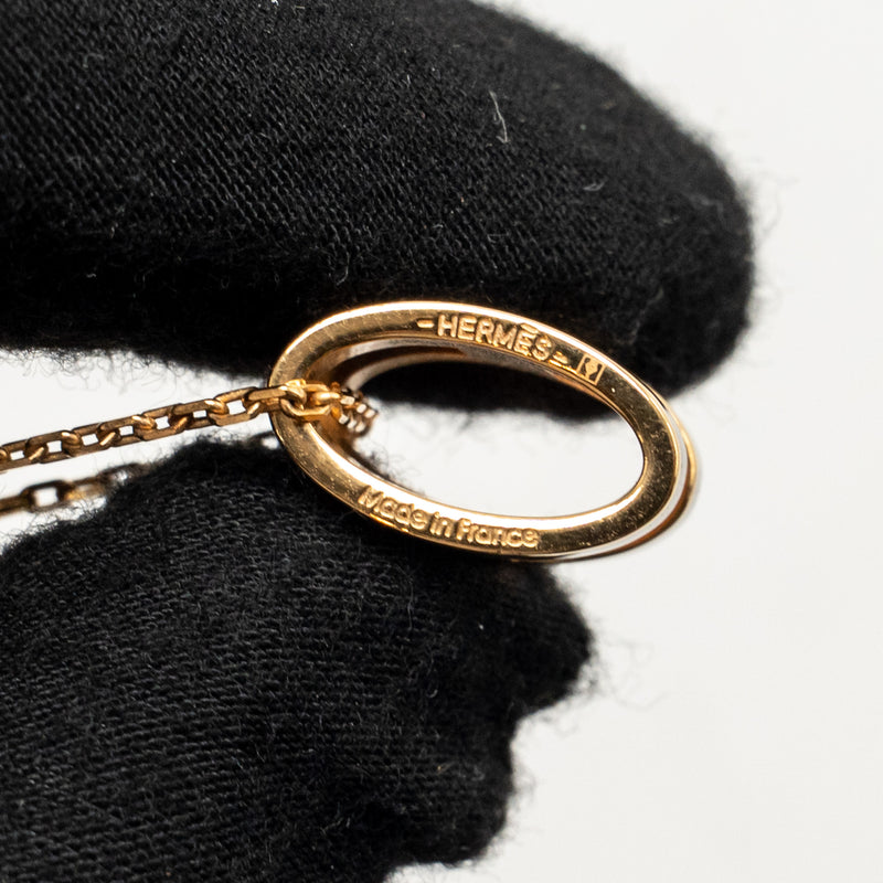 Hermes Pop H Pendant Black RGHW
