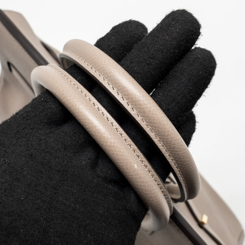 Hermes birkin 30 epsom m8 gris asphalt GHW stamp C