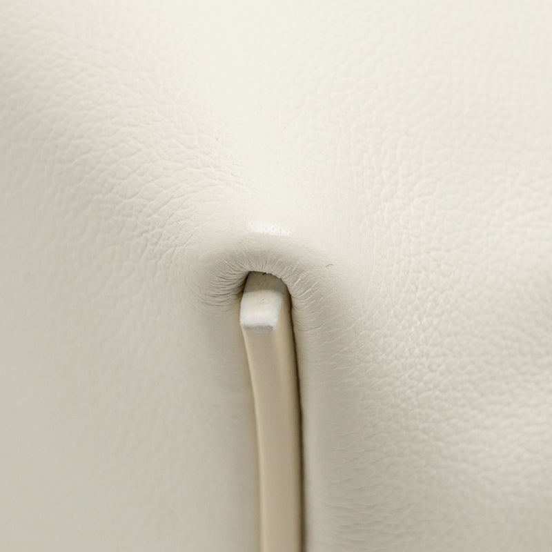 Hermes Mini 2424 24/24-21 Bag Evercolor/Swift Blanc / Nata GHW Stamp U