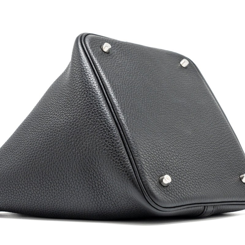 Hermes Picotin 22 Lock Bag Clemence Black SHW Stamp D