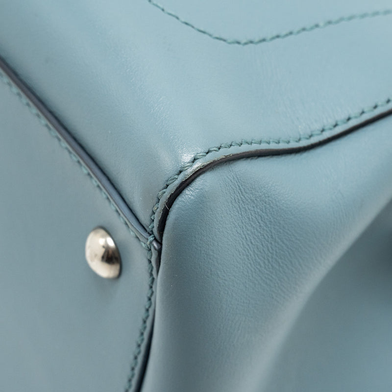 Fendi Dotcom Bag Calfskin Blue SHW