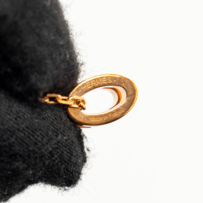 Hermes Mini Pop H Pendant Marron Glace RGHW