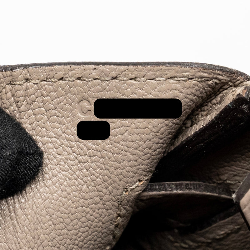 Hermes birkin 30 epsom m8 gris asphalt GHW stamp C