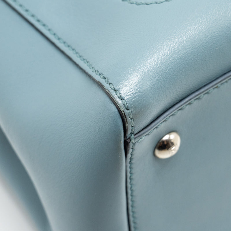 Fendi Dotcom Bag Calfskin Blue SHW