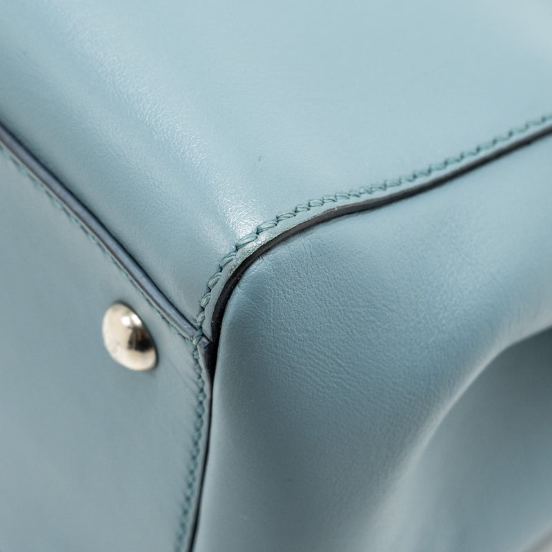 Fendi Dotcom Bag Calfskin Blue SHW