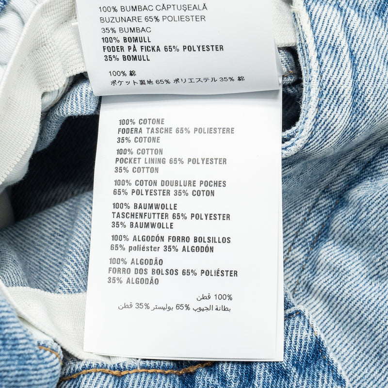 Miu miu size 24 sapphire denim blue shorts