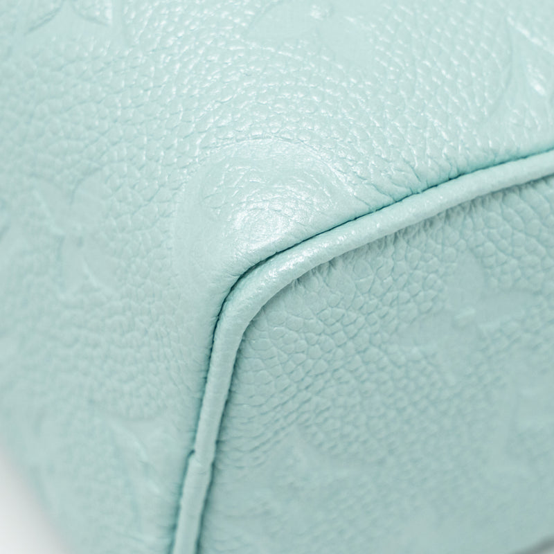 Louis Vuitton Nano Speedy Monogram Empreinte Leather Mint Green SHW