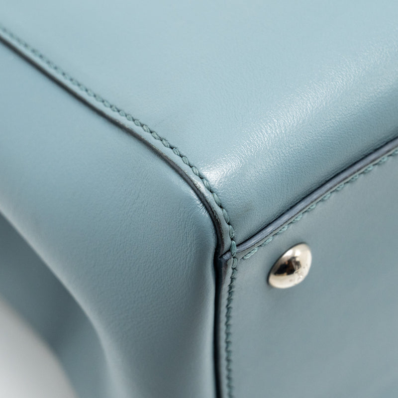 Fendi Dotcom Bag Calfskin Blue SHW