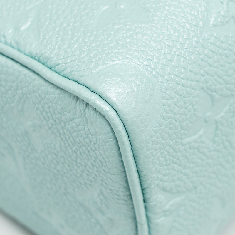 Louis Vuitton Nano Speedy Monogram Empreinte Leather Mint Green SHW