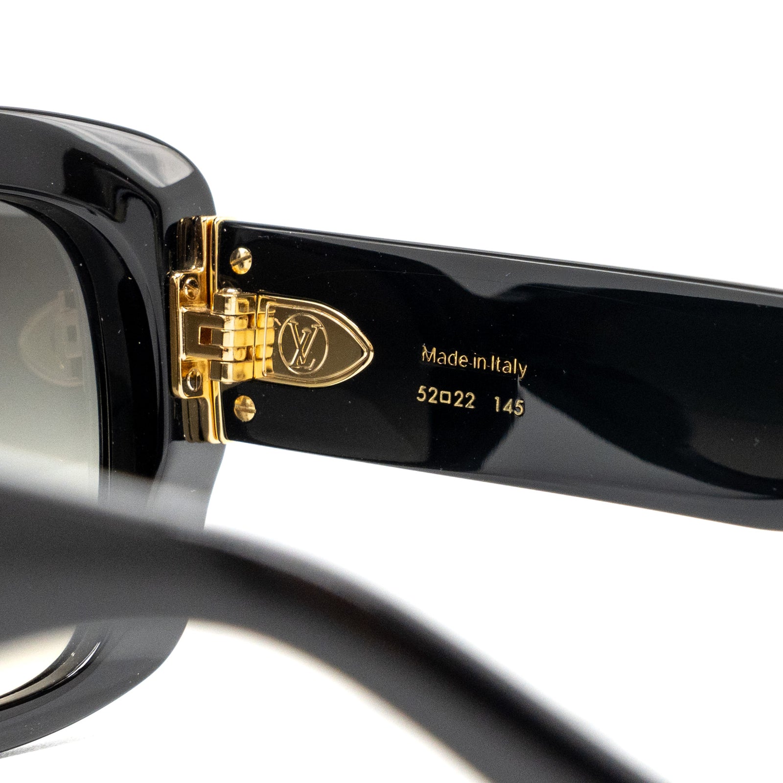 Louis Vuitton LV Empreinte Square Sunglasses Black Gold Monogram Italy NIB DSC06950_6f3f3d11-9b6f-40bb-  main image 4