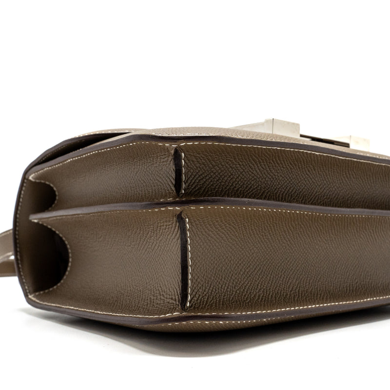 Hermes Constance 24 Epsom Etoupe SHW Stamp Z