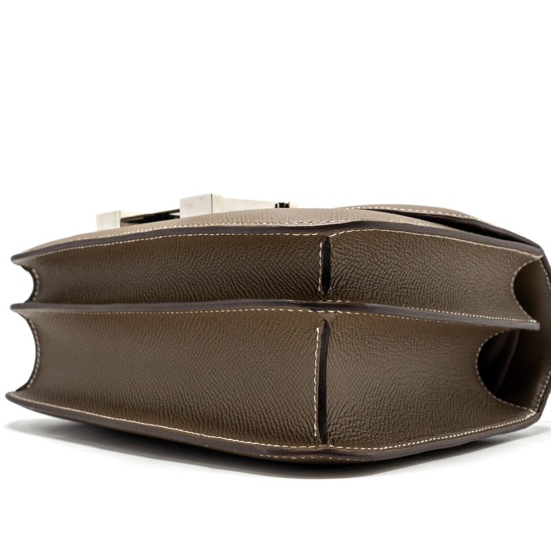 Hermes Constance 24 Epsom Etoupe SHW Stamp Z