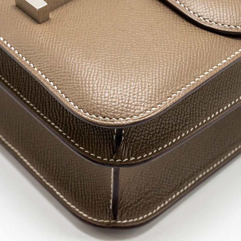 Hermes Constance 24 Epsom Etoupe SHW Stamp Z