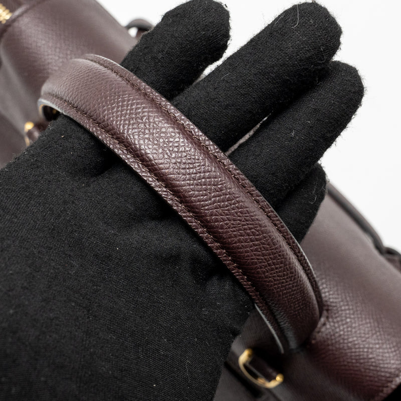 Celine Micro Belt Bag Grained Calfskin Burgundy GHW