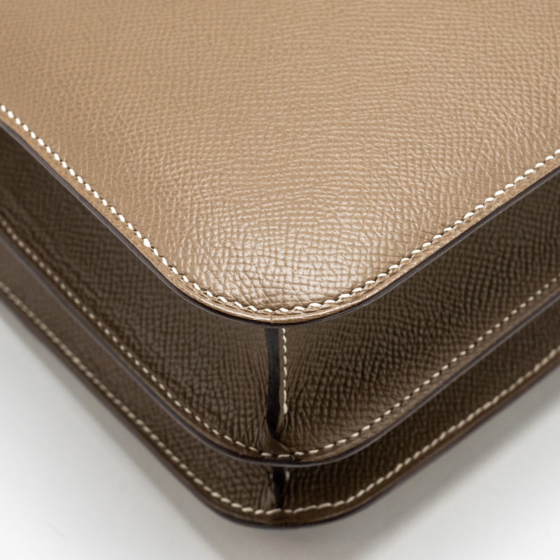 Hermes Constance 24 Epsom Etoupe SHW Stamp Z