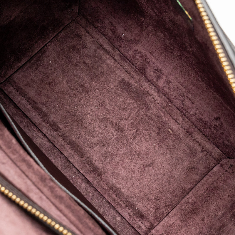 Celine Micro Belt Bag Grained Calfskin Burgundy GHW