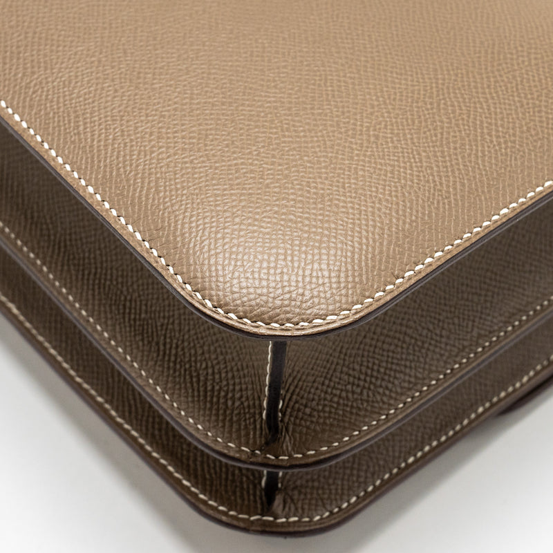 Hermes Constance 24 Epsom Etoupe SHW Stamp Z