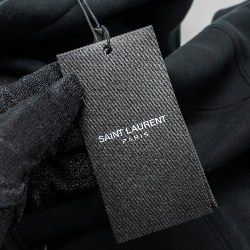 Saint laurent size XS letter hoodie cotton black