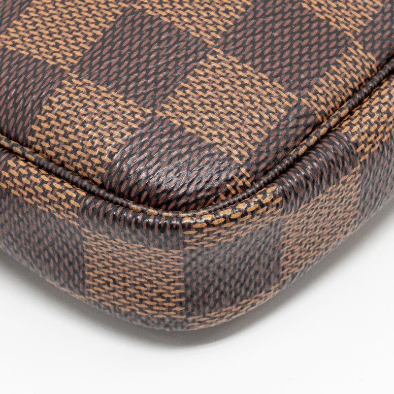 Louis Vuitton Mini Pochette Accessories Damier Ebene Canvas GHW