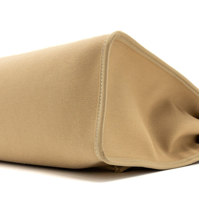 Hermes herbag 31 zip bag canvas / hunter leather trench/ Cuvier SHW stamp D