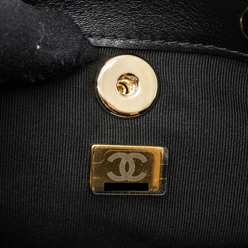 Chanel 23C Duma Mini Backpack Calfskin Black LGHW (Microchip)