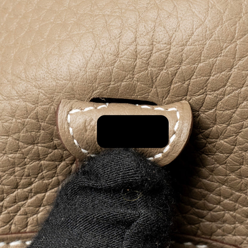 Hermes Mini Evelyne Clemence Etoupe GHW Stamp K