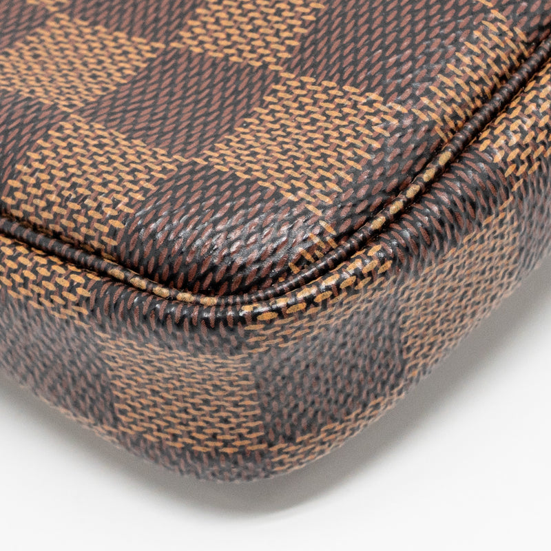 Louis Vuitton Mini Pochette Accessories Damier Ebene Canvas GHW