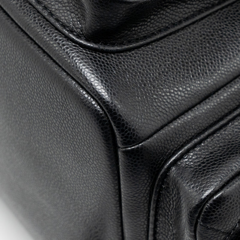 Chanel Triple Pocket Backpack Caviar Black LGHW (microchip)