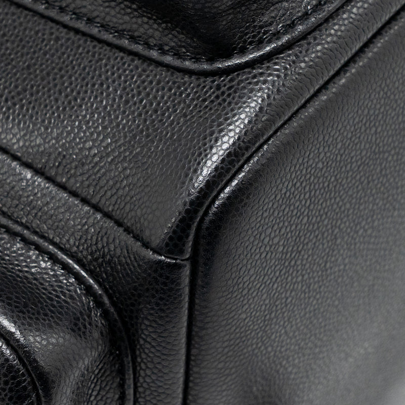 Chanel Triple Pocket Backpack Caviar Black LGHW (microchip)