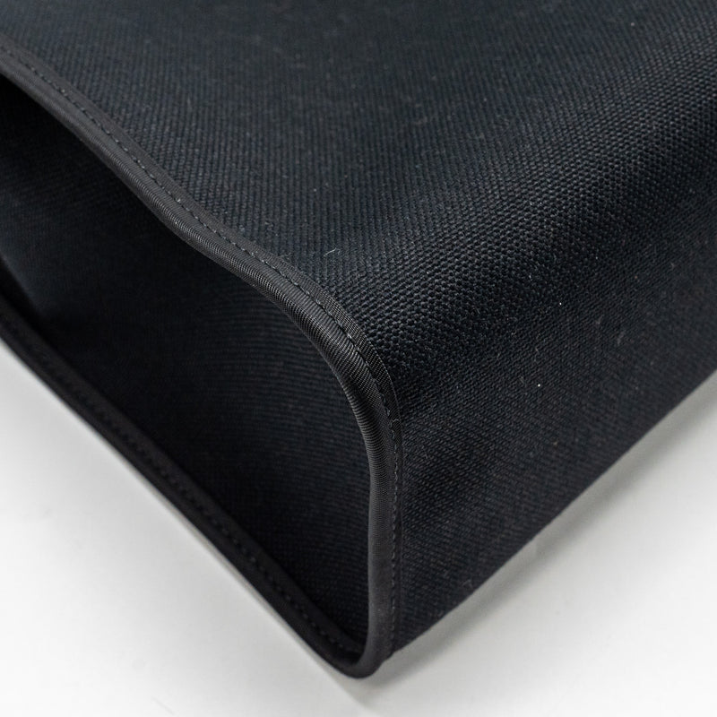 Hermes Herbag 31 Zip Bag Canvas/Hunter Black SHW Stamp D