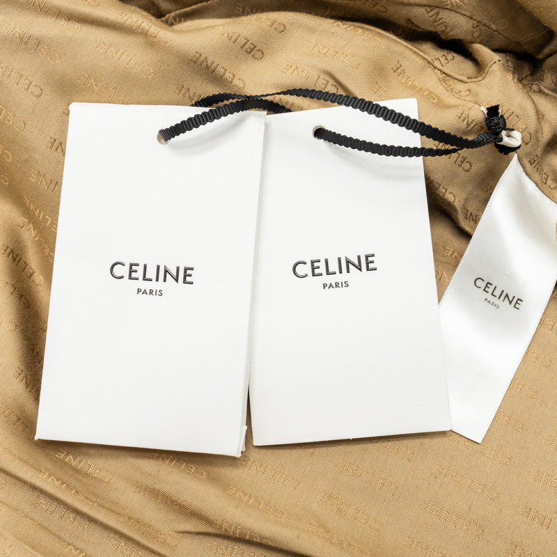 Celine size 34 Chasseur Jacket in Braided Boucle Tweed Corde beige