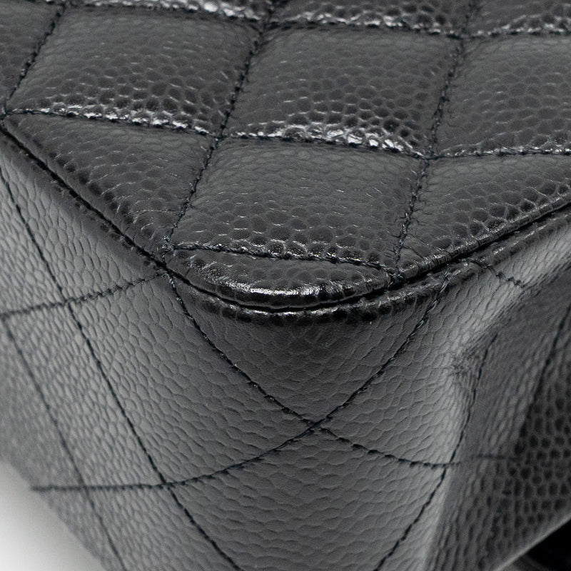 Chanel Medium Classic Double Flap Bag Caviar Black GHW