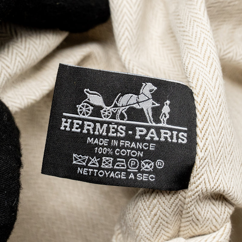 Hermes Bride-A-Brac Case Large Model Canvas Dark Green/Dark Blue/Orange SHW