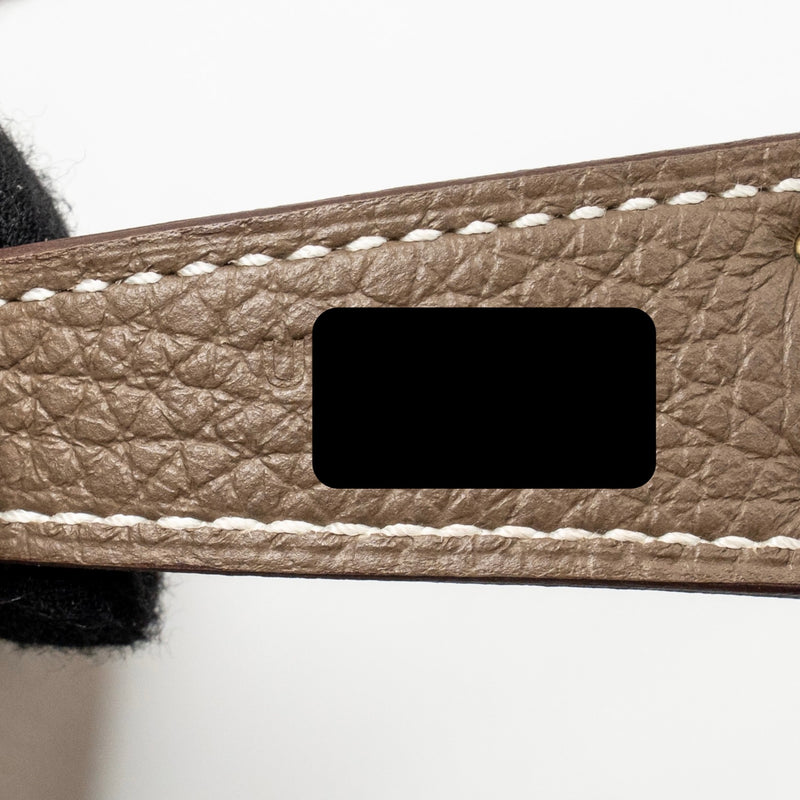 Hermes Lindy 30 Clemence Etoupe SHW Stamp U