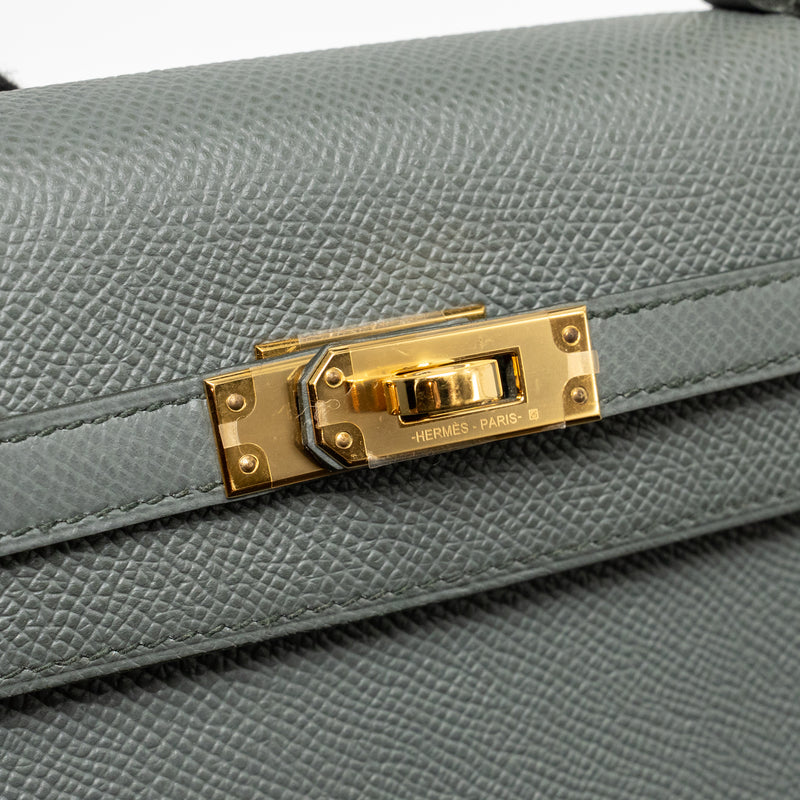 Hermes kelly 25 epsom vert Amande GHW stamp Z