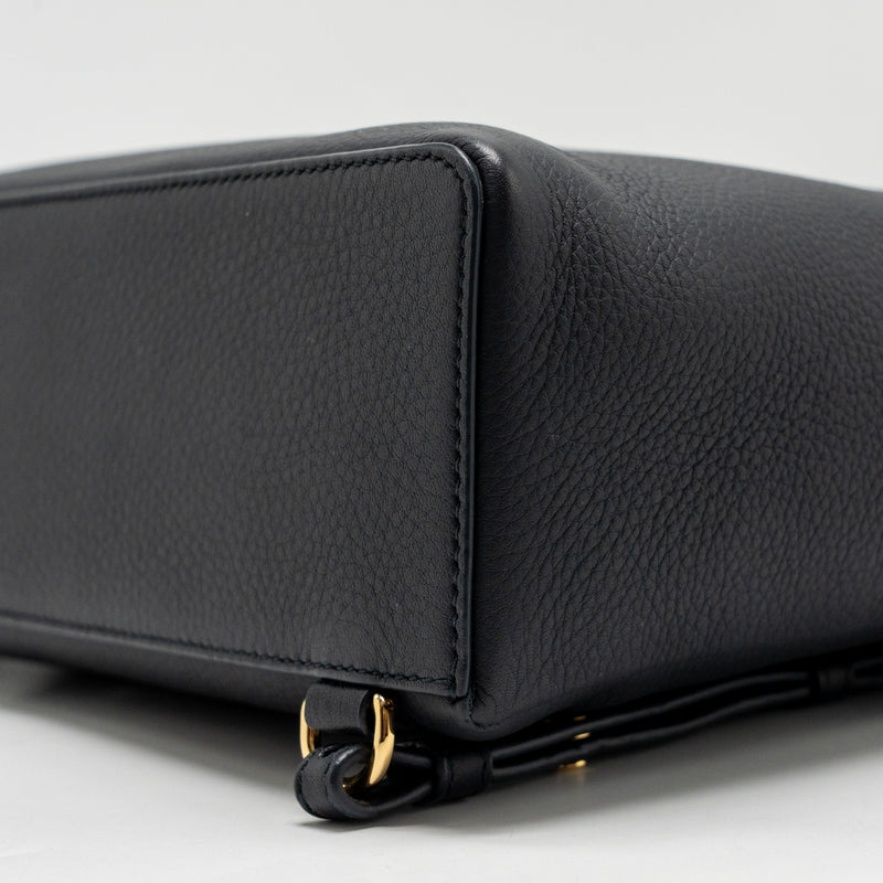 Loro Piana Extra Pocket Backpack L23.5 Grained Calfskin Navy GHW
