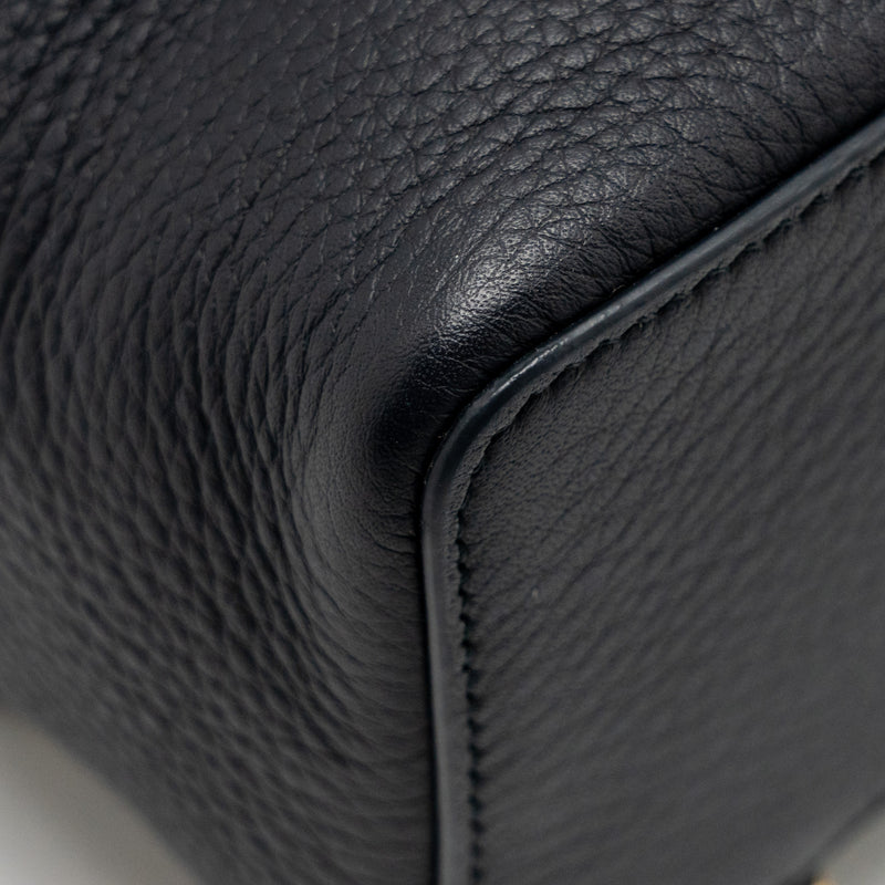 Loro Piana Extra Pocket Backpack L23.5 Grained Calfskin Navy GHW