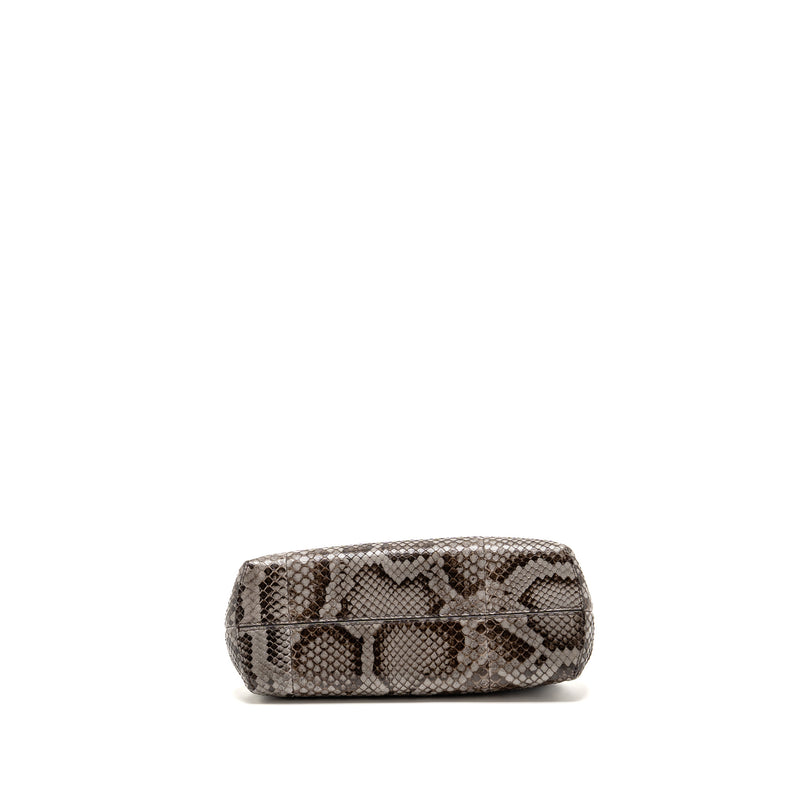 【新品】FENDI ファースト　スモール　グレーパイソン Fendi First Small Python Dark Grey GHW