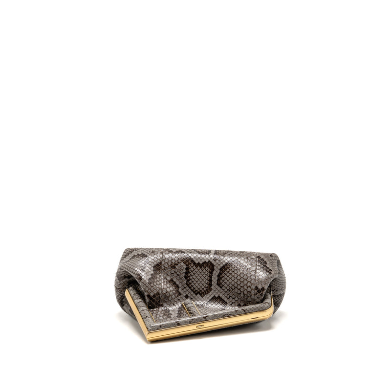 【新品】FENDI ファースト　スモール　グレーパイソン Fendi First Small Python Dark Grey GHW