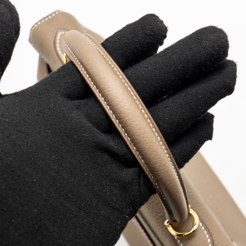 Hermes Kelly 25 Retourne TOGO Etoupe GHW Stamp W