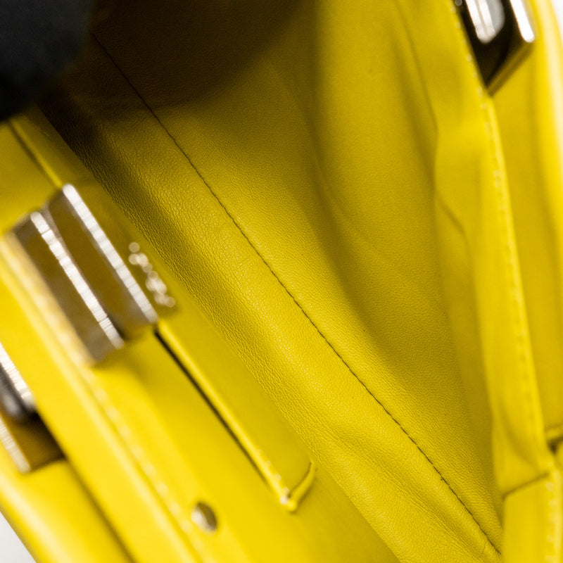 Fendi mini peekaboo lambskin light green SHW