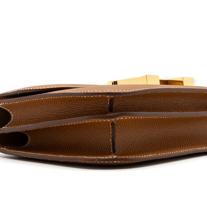 Hermes Mini Constance Epsom Gold GHW Stamp B (New Version)